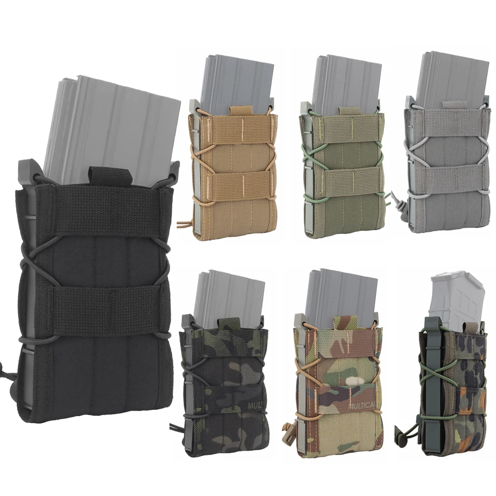 

Tactical Molle Single Open-Top Mag Pouch 5.56 Magazine Pouch for AK AR M4 AR15 Magazines Rifle Ammo Holster Mag Carrier Holder