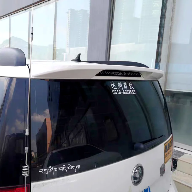Спойлер на крышу багажника для Skoda Yeti 2013– 2017, оригинальный стиль, высококачественный неокрашенный спойлер на крыло багажника из АБС-пластика