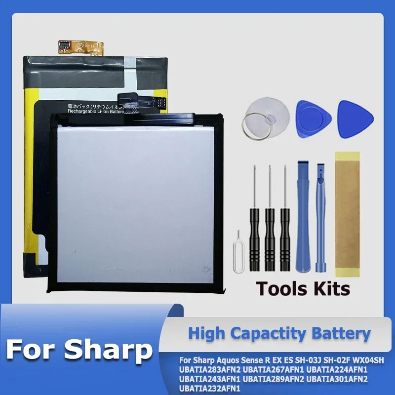 

Аккумулятор для Sharp Aquos Sense R EX ES SH-03J SH-02F WX04SH UBATIA224AFN1 UBATIA243AFN1 UBATIA283AFN2 UBATIA267AFN1 UBATIA289AFN2