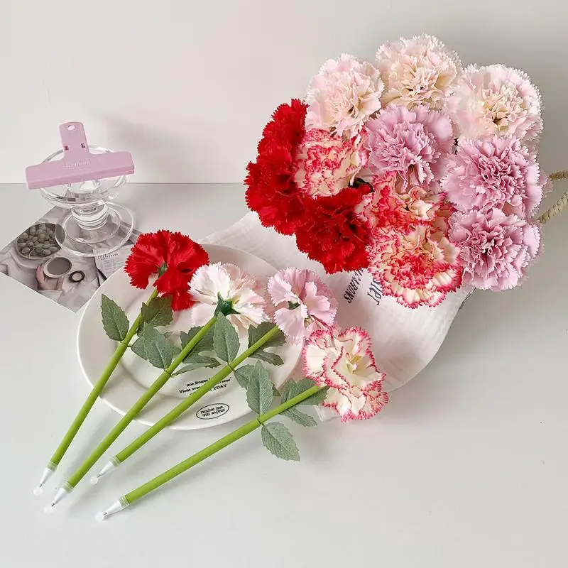 Artificial Flower Ballpoint Pen  Gel Pens Smooth Writing Creative Flower Design Teacher's Day Gift for School Office Desk view 3