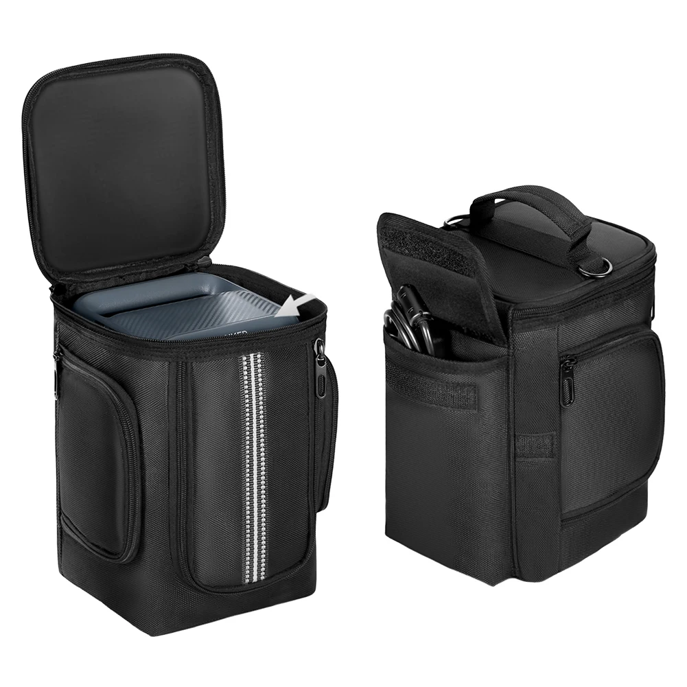Carrying Case for Anker C300/C300 DC Portable Power Station Storage Bag Protective Case Anti-drop with Shoulder Strap & Handle
