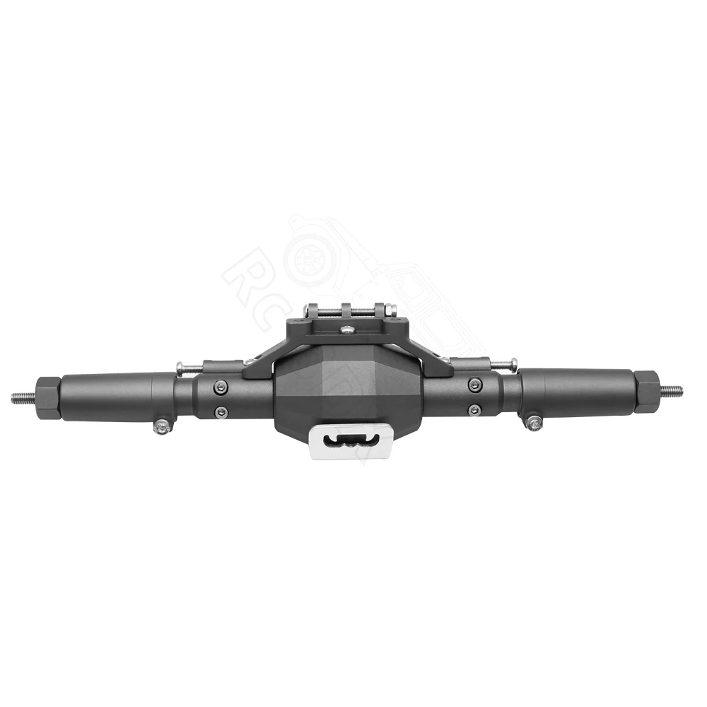 CNC Aluminium Ruitvormige Aluminium Compleet Voor- en Achteras voor 1/10 RC Crawler Truck Axiale SCX10 II 90046 90047