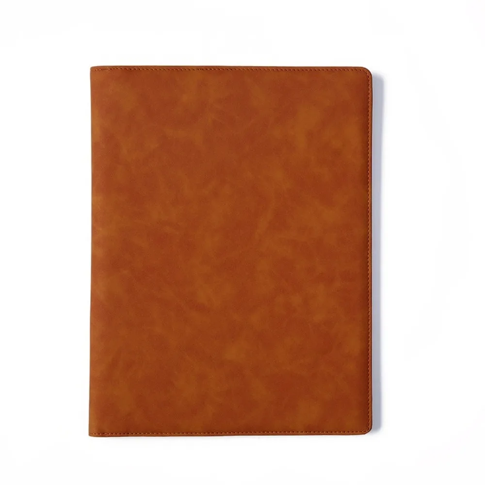 A4 Leather Clip Board Conference Folder File Storage Vintage Business Stationery Folder Data Book Multifunctional