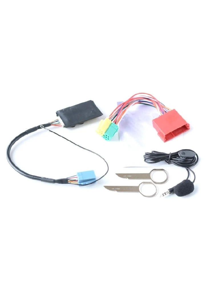 B09A Samochodowy Mikrofon Bluetooth 5.0 AUX Zestaw Głośnomówiący Adapter 8 Pin Kabel Audio A2DP do Audi A3 8L 8P A4 A6 4B A8 VW — 2