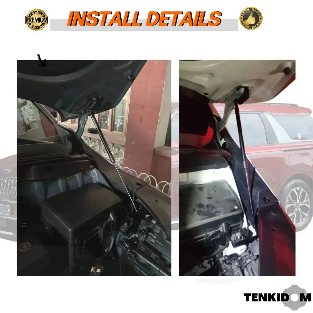 Front Hood Struts for Kia Carnival (KA4) 2020-2025 Shock Lift Supports Bonnet Gas Dampers Springs No-Drill