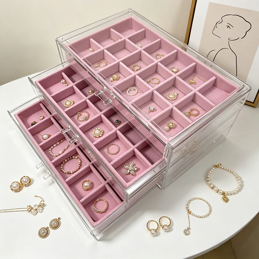 กล่องใส่เครื่องประดับกำมะหยี่ส - Body Jewelry Organizer บทวิจารณ์และราคา