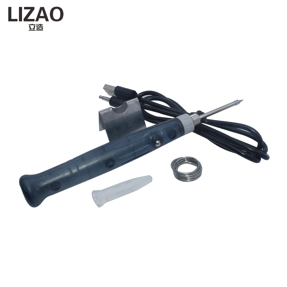 LIZAO 5V 8W USB Electric Soldering Iron Pen Fast Heating Welding Tool Kit Outdoor DIY Welding Module