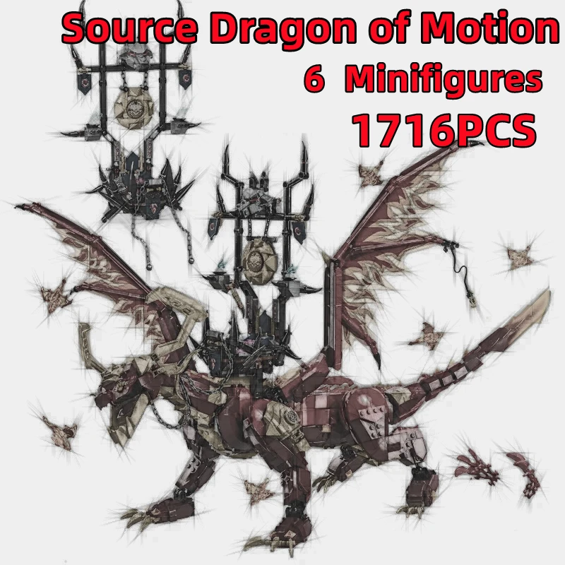 

Quelldrache der Duaung Source Dragon of Motion Kai Smith Совместимые наборы Phantom Сборка модели 71822 Строительные блоки в подарок