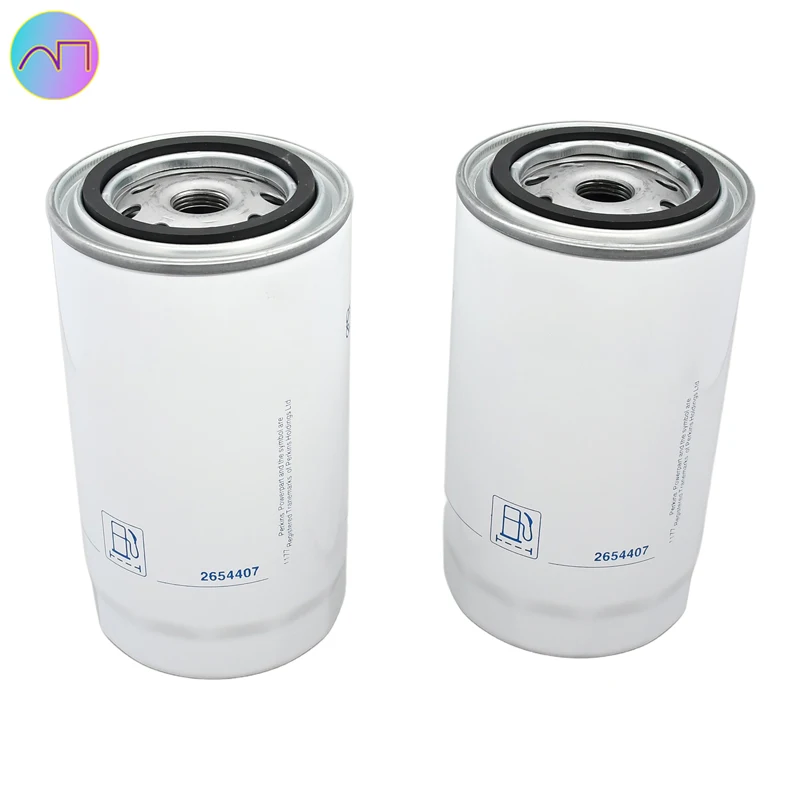 

2Pcs Oil Filter 2654407 Compatible with Perkins Engines 1004-4 1004-4T 4.108 4.165 4.236 4.3182 903-27 T8.540 T8.640