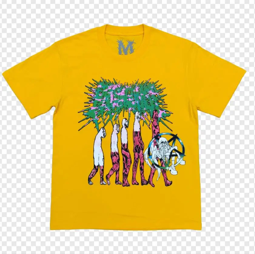 New Men human evolution Bleood Tour Merch T Shirts T-Shirt Hip Hop Skateboard Street Cotton T-Shirts Tee Top US size H1