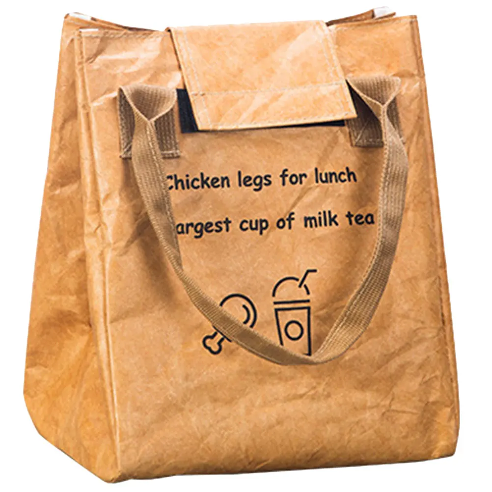 

Lunch Bag Thermal Insulation Food Portable Khaki Outdoor Heat Preservation Tote Women Large Capacity Reusable Picnic