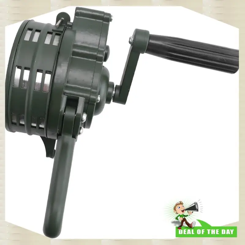 24 時間配達緊急ハンドクランクサイレンホーン 110DB 手動操作警告学校ショッピング火災空襲安全警報システム