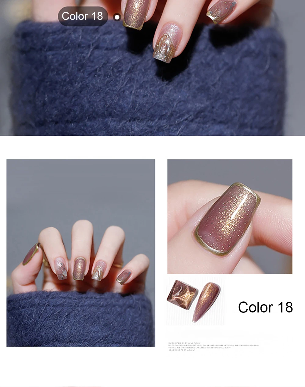 Vendeeni 18 Farben Pink Highlight Gel Nagellack Semi-Permanent UV Soak Off Gel Hochwertiger Glänzender Nagelkunst Gel-Lack – Detail 12