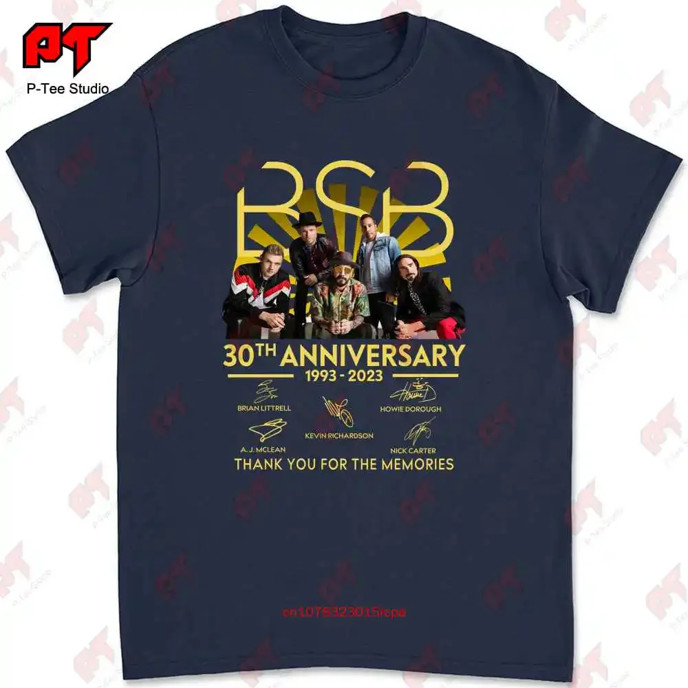 30Th Anniversary 1993 2023 Bsb Backstreet Boys Thank Memories Signed T-shirt 7MOU