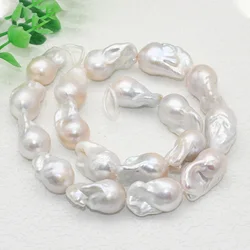 1strand Grade AAA Natural Freshwater Barque Shape Pearl Beads For Necklace Making