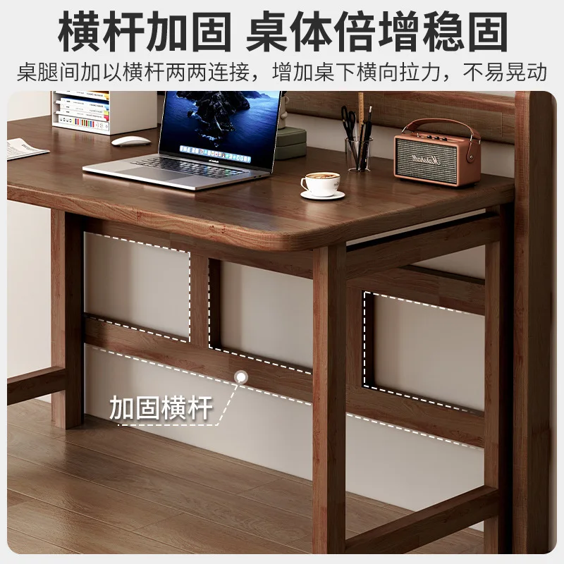 Składane biurko z litego drewna Biurko dla dorosłych Stół warsztatowy Sypialnia Dom Balkon Stół do pisania Mały stolik do herbaty