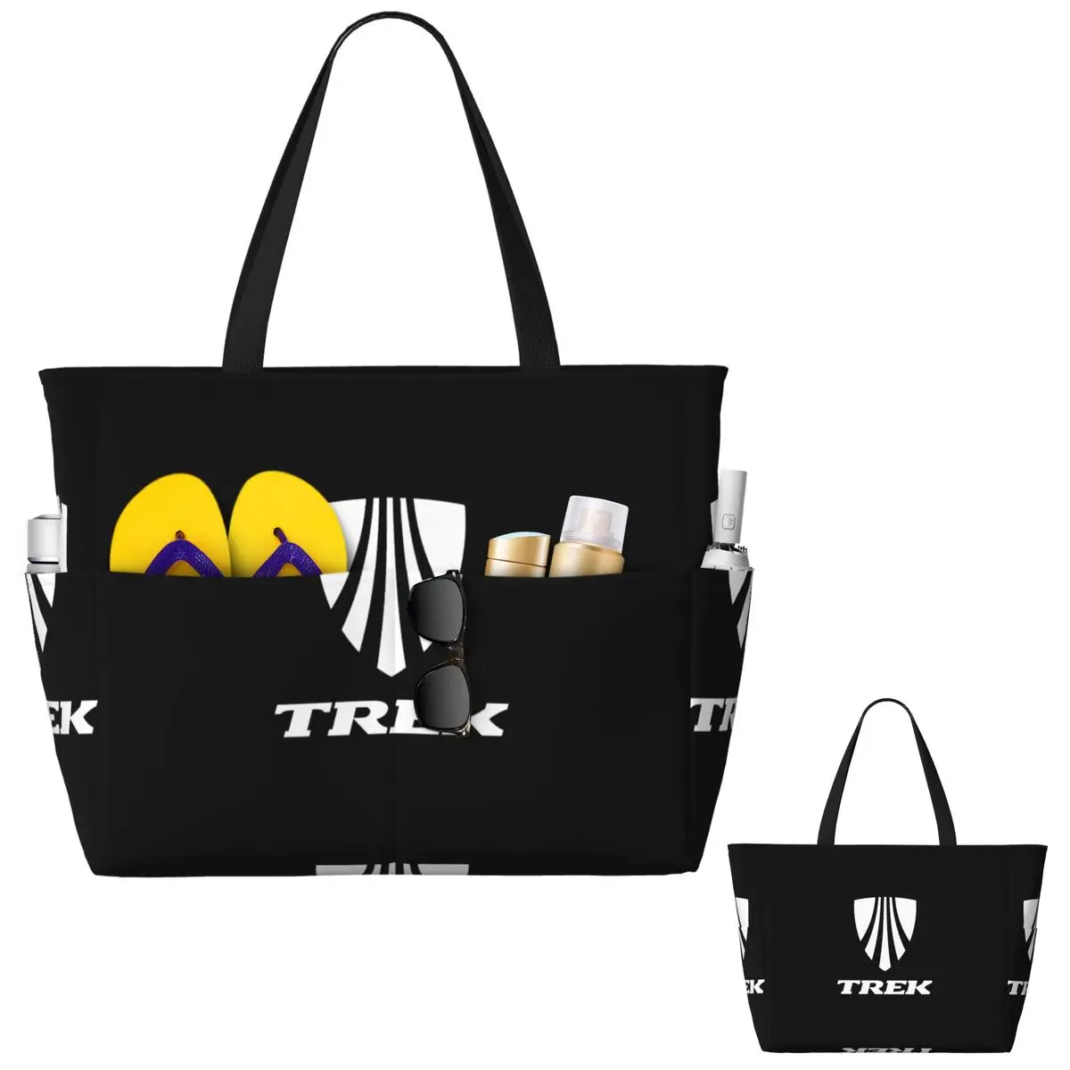 

Trek Bike Logo Beach Tote Bag Sport Gym Yoga Duffle Large Tote Bag Women Travel Bag Fitness bag