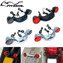 Motorcycle LED Rear Turn Signal Brake Light Bar Light Smoke/Red Lens For Harley Touring Road Street Glide Road King FLHX 2010-Up