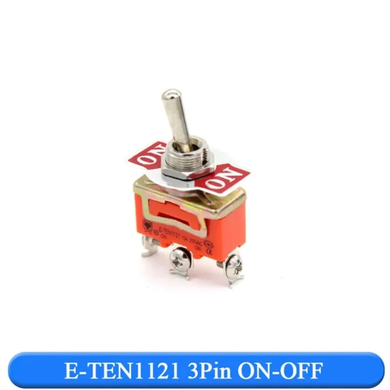 New High Quality 15A 250V SPST 2 4 6 Terminal ON OFF Toggle Switch Self-locking Waterproof Cap