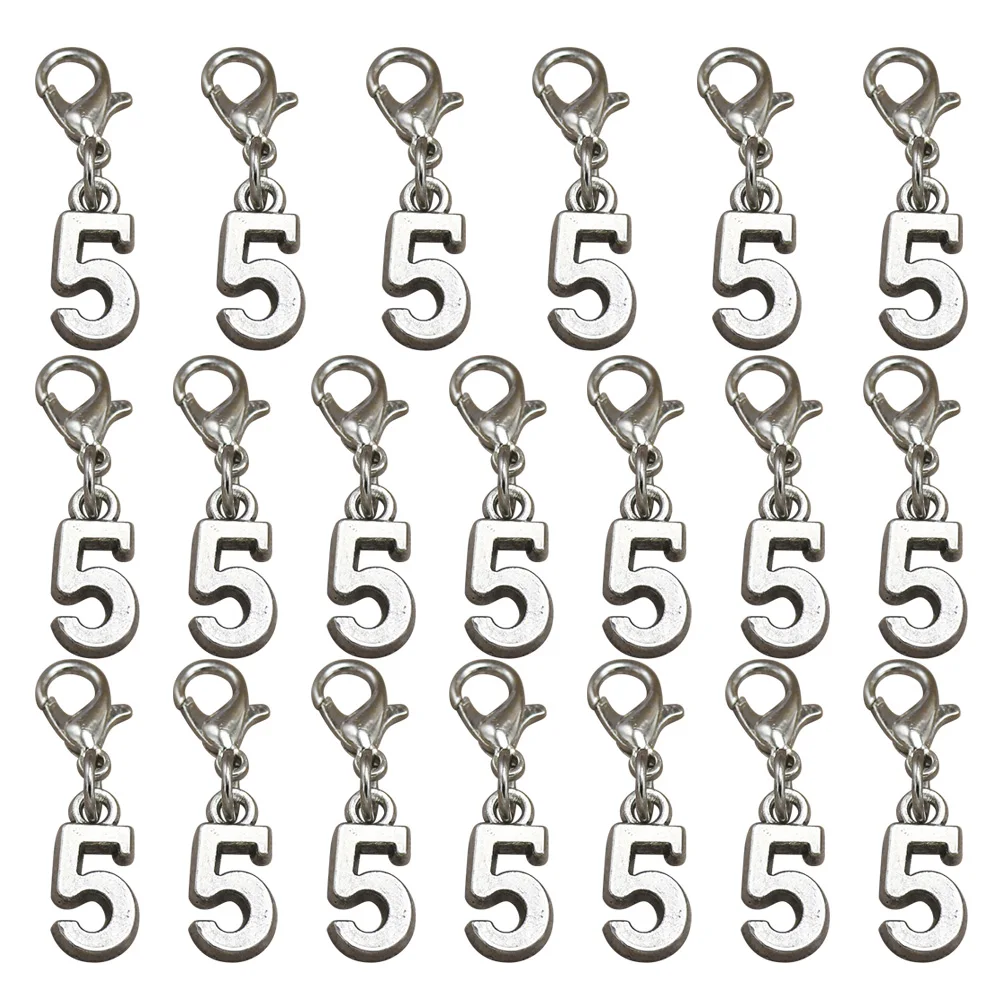 

20 Pcs Lobster Buckle Earrings The Alloy Pendant Charm Jewelry Making Pendants DIY Charms