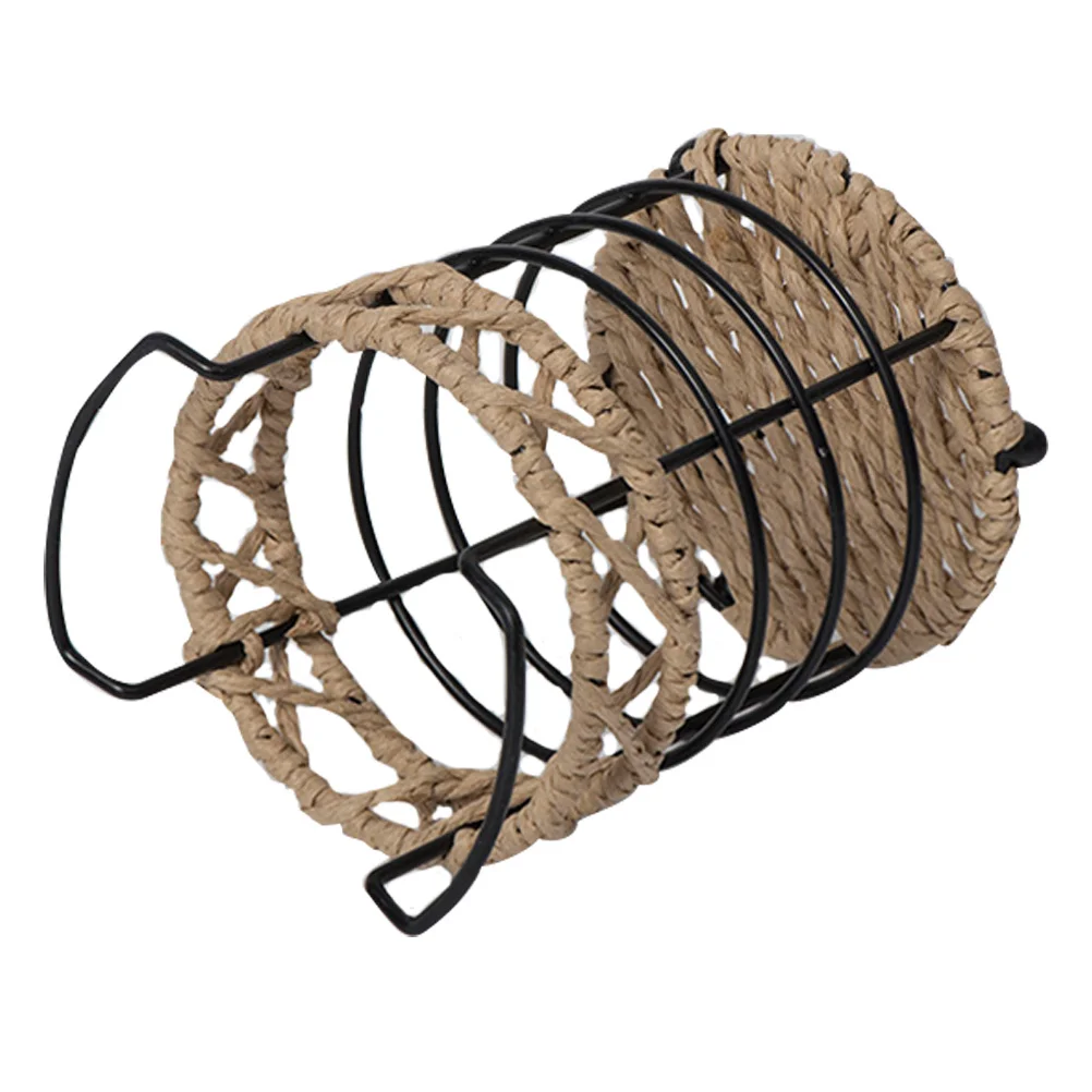 

Woven Pen Holder Desktop Organizer Large Capacity Pencil Cups Office Desk Stationery Storage Bucket Tabletop Organizer