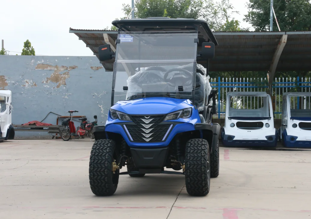 سيارة جولف كهربائية عالية الجودة، سيارة صغيرة، 6 مقاعد، عربة جولف كهربائية للنادي