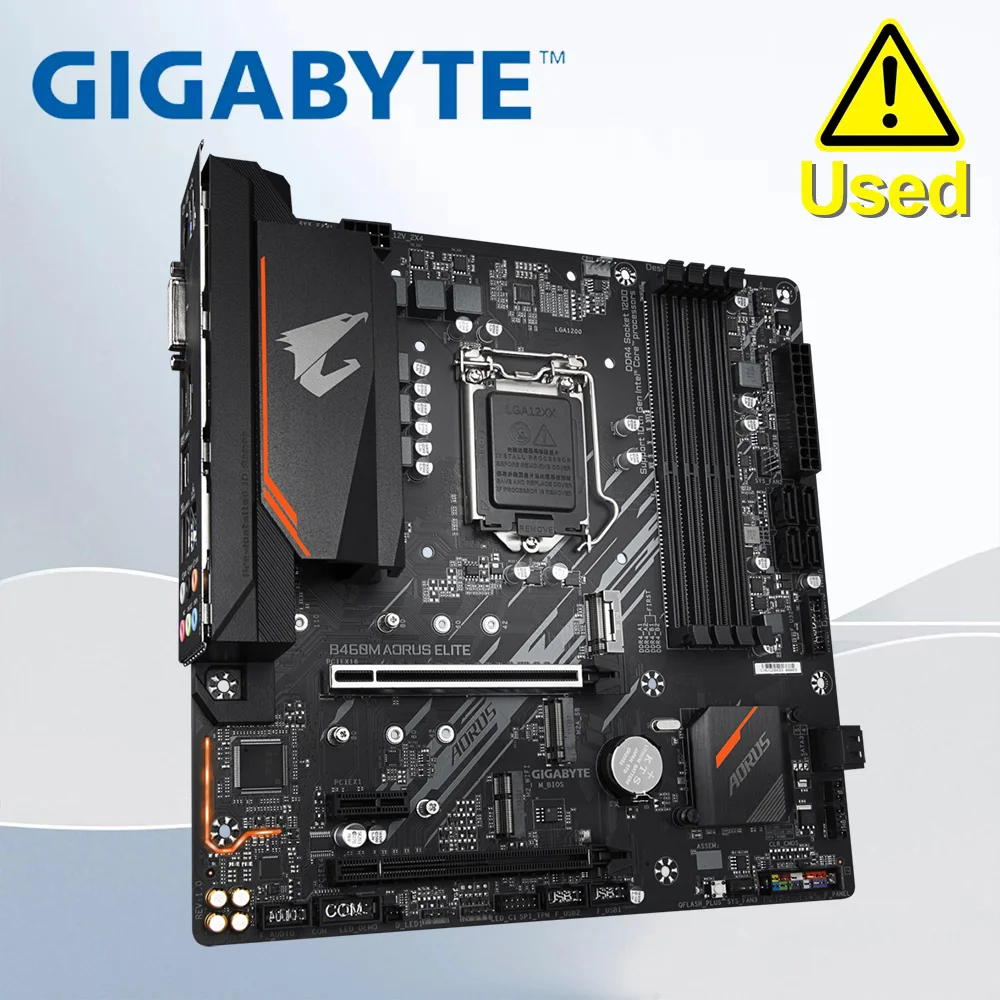 Placa base GIGABYTE B460M aorus elite PCI-E 3.0 4×DDR4 1×Display Port 1×DVI 1×HDMI 128GB