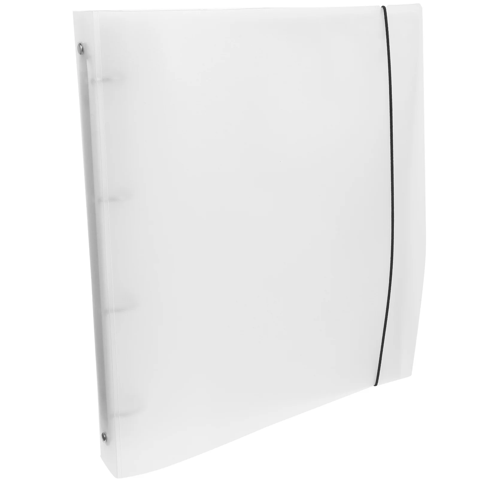 

1 set A4 Magazine Storage Folder White Pocket Pp File Holders Office Document Organizer Loose LeafFolders For Documents