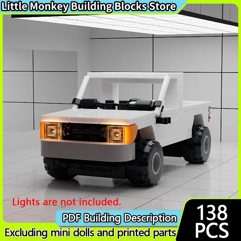 

City Car Model MOC Building Bricks Hilux N50 Pickup Truck Modular Technology Children Holiday Gifts Assemble Toys Suit