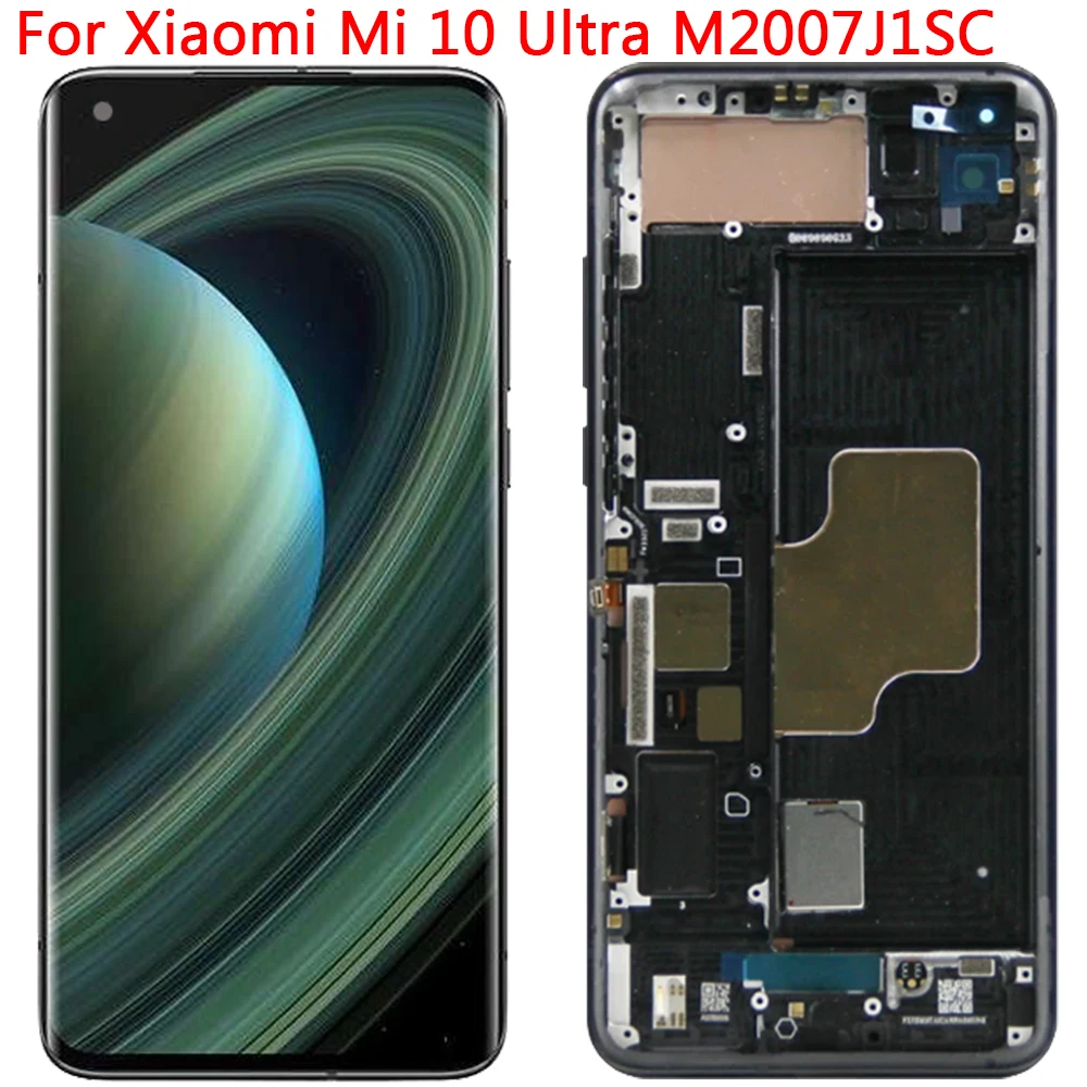 For Xiaomi Mi 10 Ultra Screen Replacement OLED LCD Display With Frame 6.67