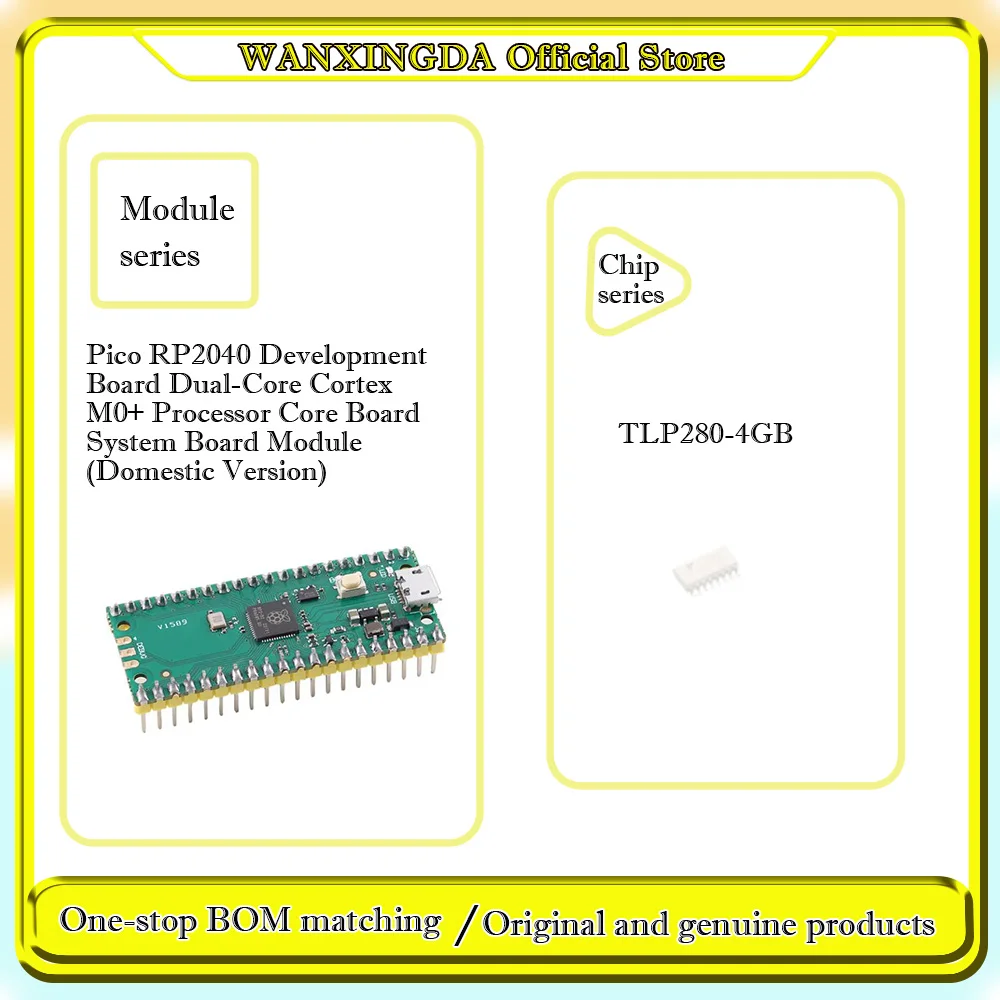 

TLP280-4 TLP280-4GB RP2040 Development Board Dual-Core Cortex M0+ Processor Core Board System Board Module Phone case