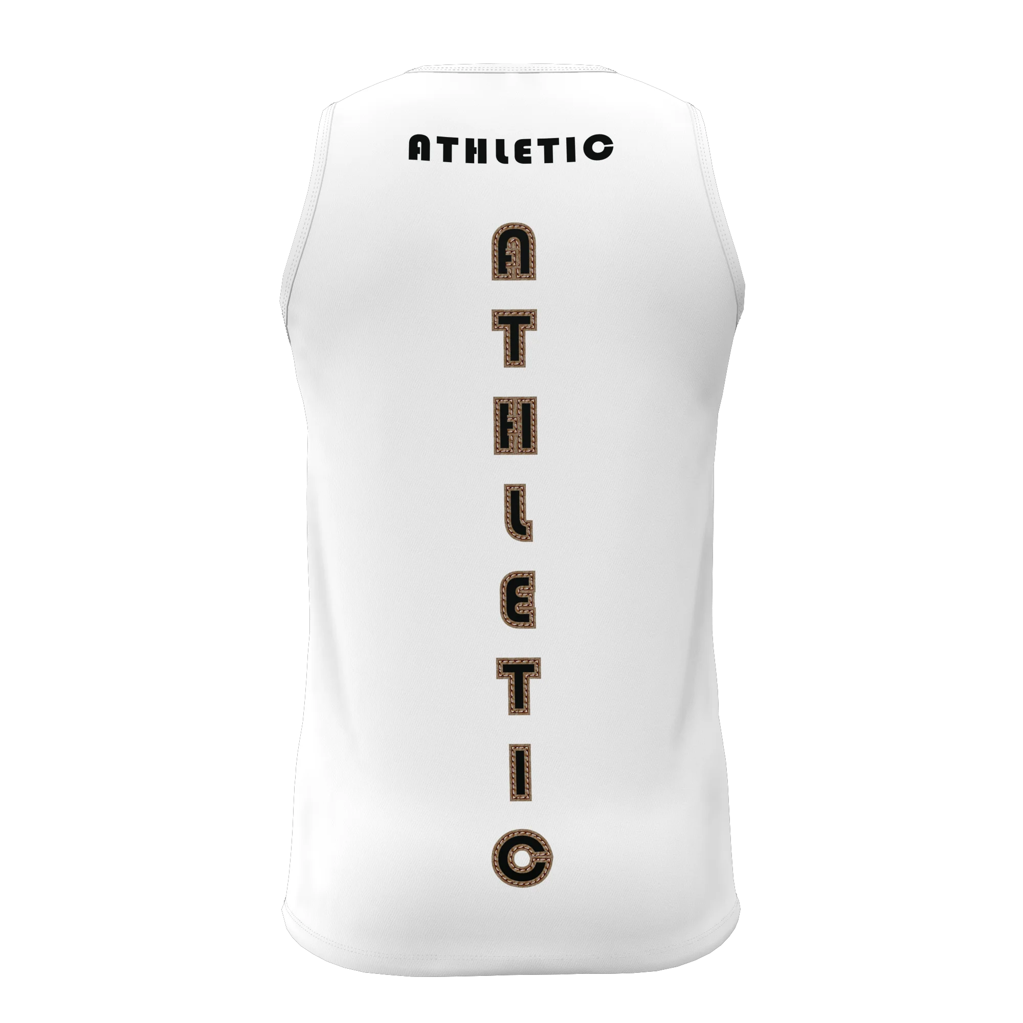 Hirbgod Mesn Ademende Tanktop Witte Kleur Run Logo Mannelijk Vest Snel Kleurstof Atletisch Jersey Top