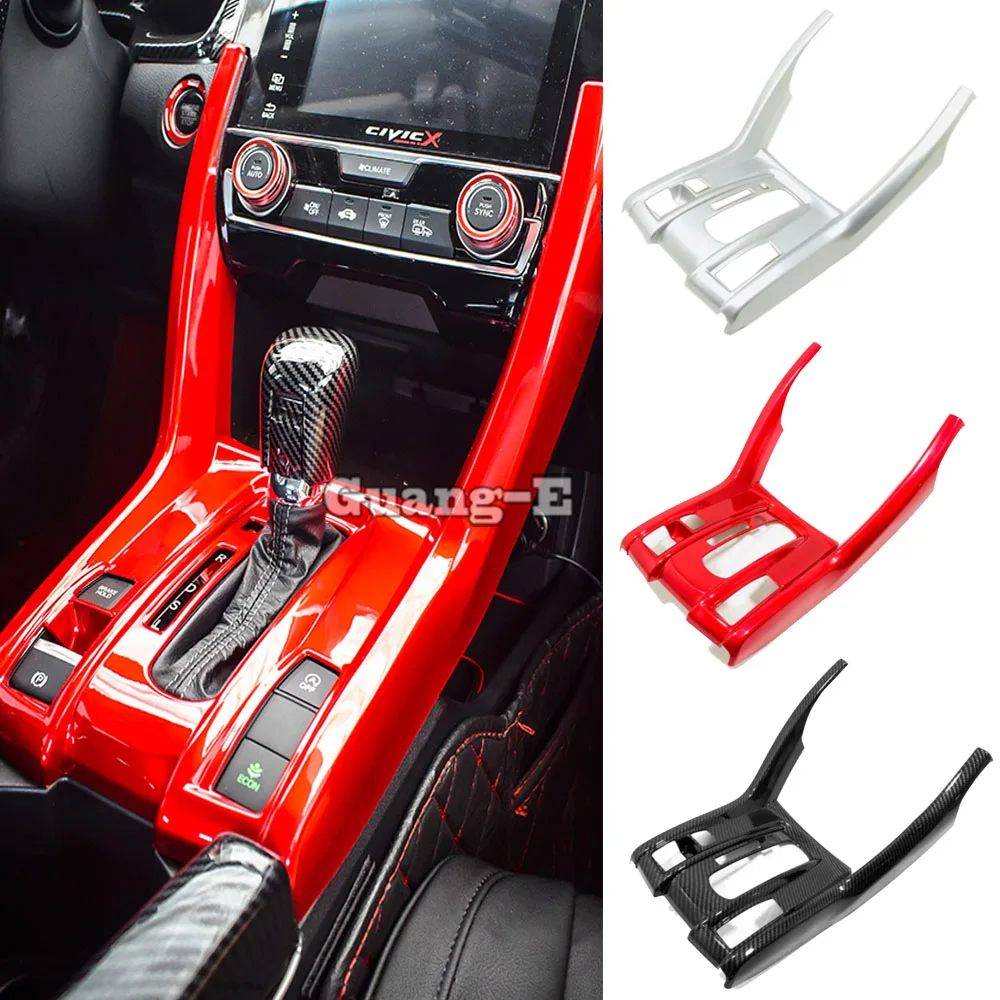 

Накладка на рамку подлокотника с переключателями передач и кнопкой стоп-бруска для Honda Civic 10-го поколения Седан 2016-2021