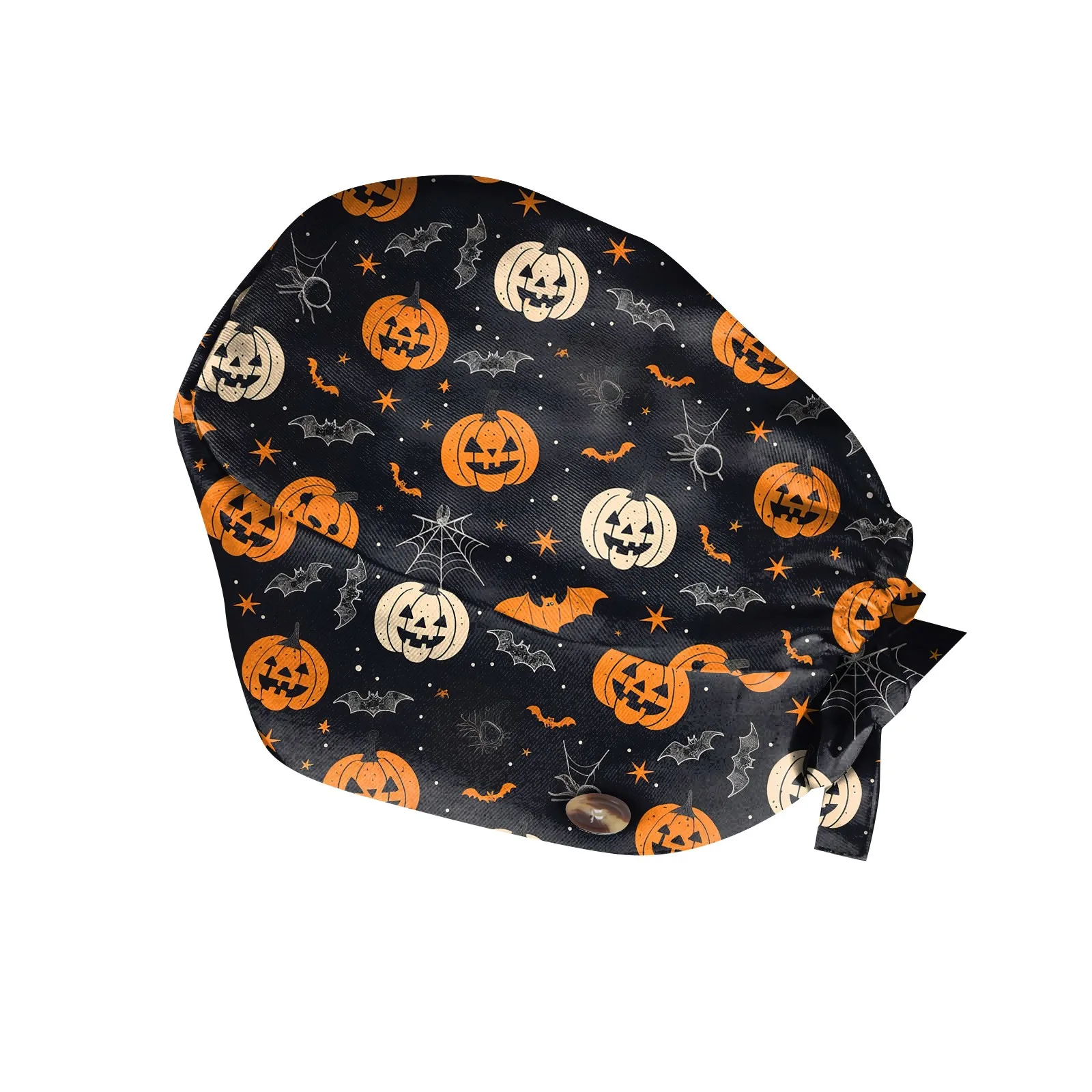 Chapeau d'infirmière d'halloween, casquette classique imprimée de vacances, accessoire de fête effrayant, couvre-chef seau élégant et décontracté, accessoire de Costume tendance
