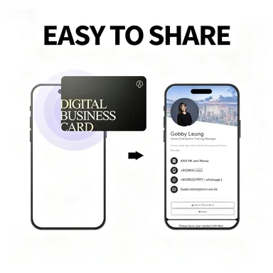 NFC Business Card Foreign Trade Business Plus Friends Intelligent Social Sharing Digital Card BusinessCard view 2