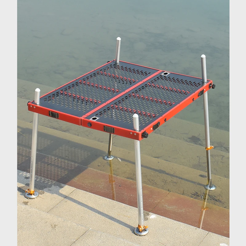 Hollow Out Fishing Platform New Ultra Light Aluminum Alloy New Large Fishing Platform Fishing Platform 2024 New Platform