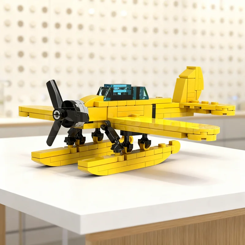 

121pcs MOC Arado Ar 196 In 1 80 Scale Inspired By Tintin S Creator Model Building Blocks Creative Gift DIY Display Decor Adult