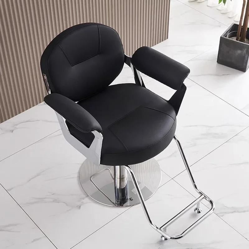 Simple Fashion Barber Chair Salon Hair Shop Perm Hair Modern Rotate Salon Chair Advanced Sense European Cadeiras Home Furniture