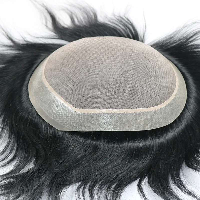 غرامة أحادية وPU قاعدة 100% شعر الإنسان الذكور أصلع الباروكات الاصطناعية الباروكات للرجل الشعر الاصطناعية رجل شعري طبيعي غير قابل للاكتشاف