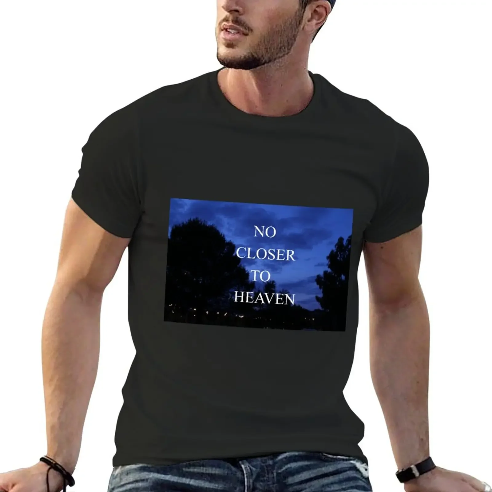 

No Closer to Heaven T-Shirt for a boy blanks mens clothes