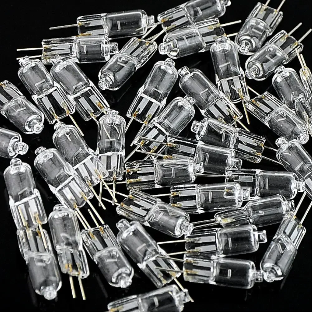 

TSLEEN 10/20/40PCS Super Bright G4 Halogen Light Bulb 20W Halogen G4 DC12V 2800K Warm White Indoor Clear JC Type Halogen G4 Lamp