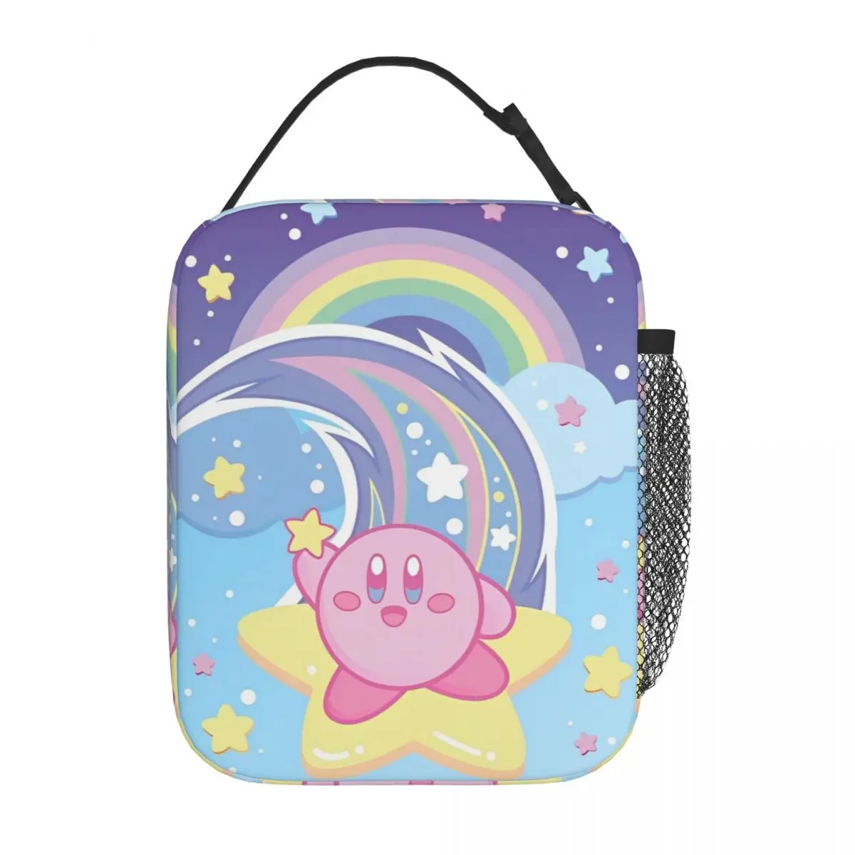 Kirbys Video Game Insulated Lunch Bags Thermal Bag  Lunch Container High Capacity Tote Lunch Box Food Handbags Beach Picnic