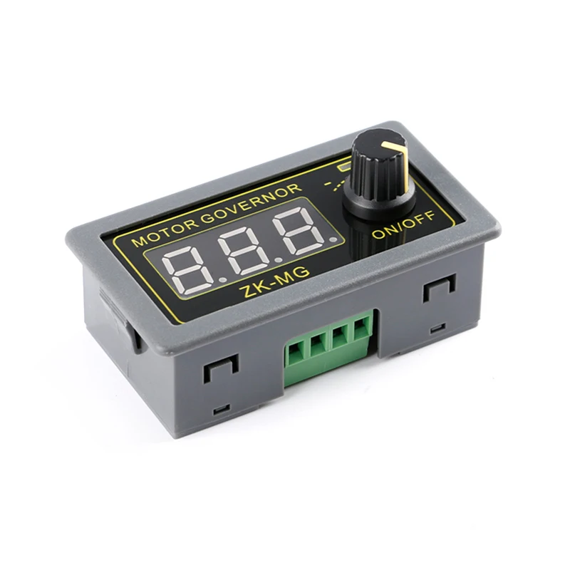 DC 5-30V 12V 24V 5A DC Motor Controller PWM Adjustable Speed Digital Display Encoder Duty Ratio Frequency MAX 15A ZK-MG