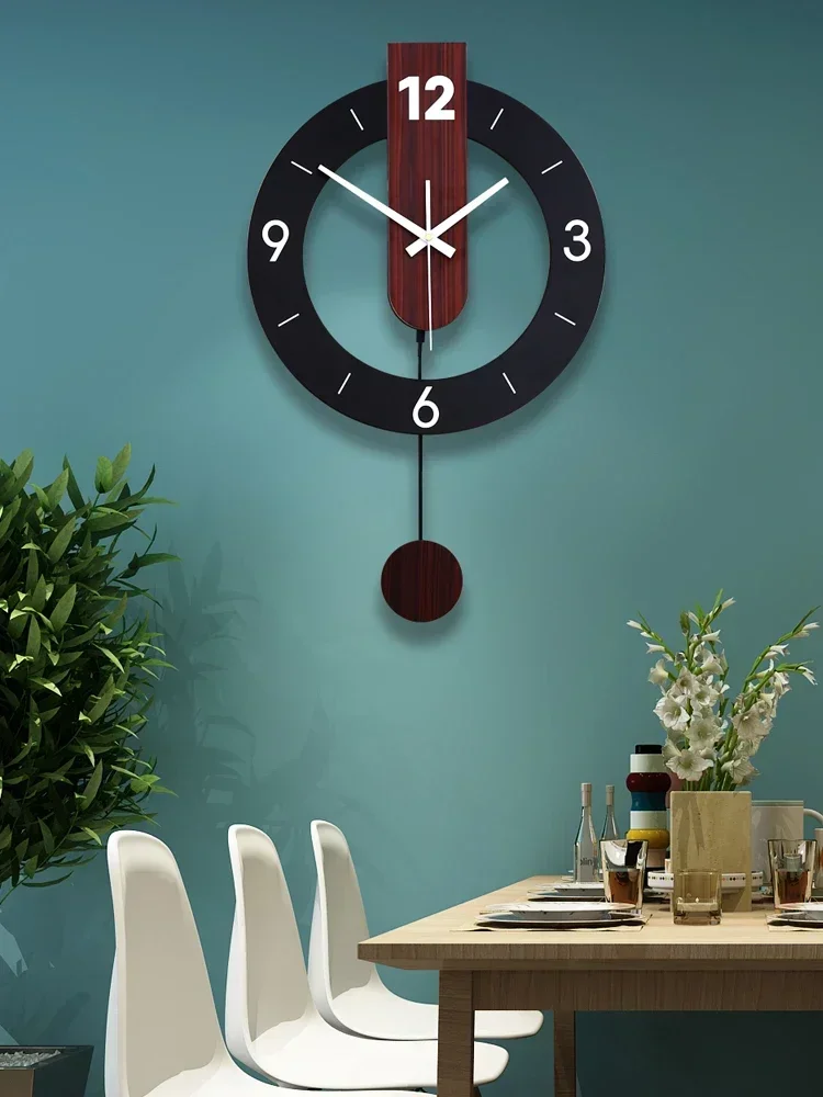 

Simple net red clock wall clock living room home creative atmosphere decoration fashion mute minimalist art quartz clock