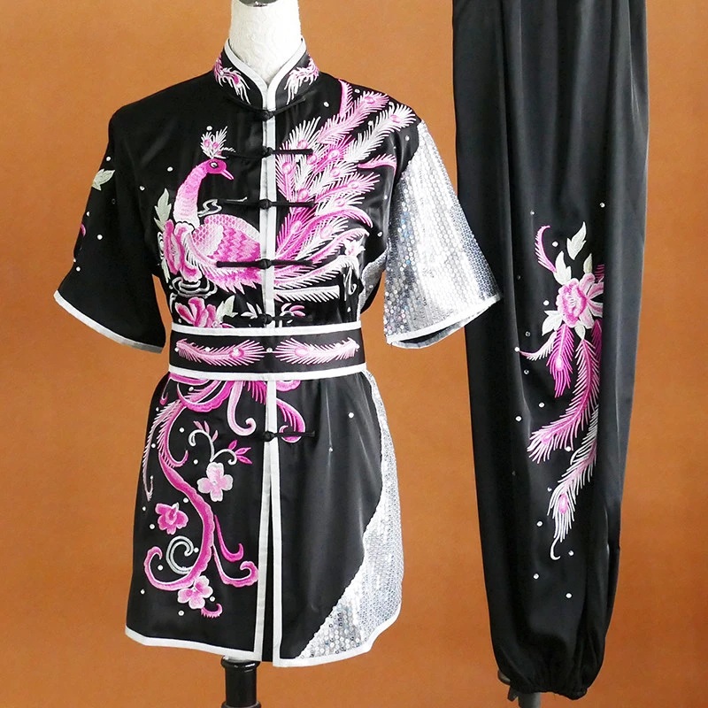 New Changquan Nanquan Martial Arts Wushu Uniform Kids Adults Exam Competition Performance Dragon Embroidery Custom Men Women