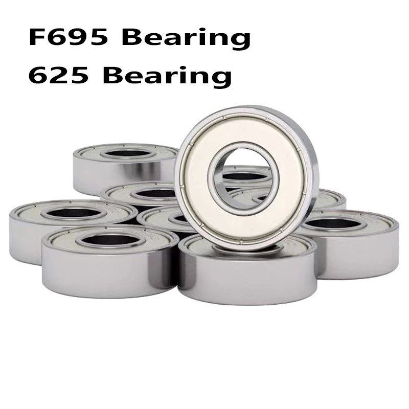 ABEC-7 Flanged Miniature F695 2RS Bearing 5*13*4 mm, 625-2RS 5x16x5mm Ball Bearing