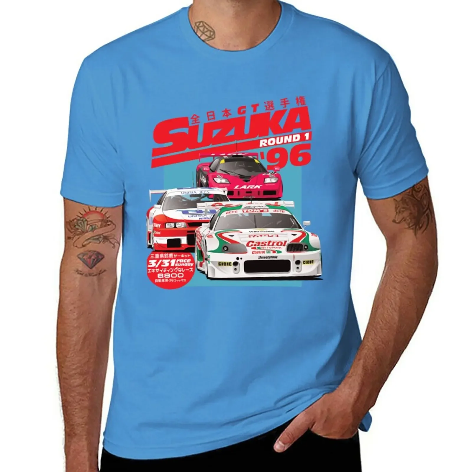 aesthetic clothes quick drying shirt Aesthetic clothing Men's t shirts New JGTC Suzuka 1996 T-Shirt  t shirts for men 2024