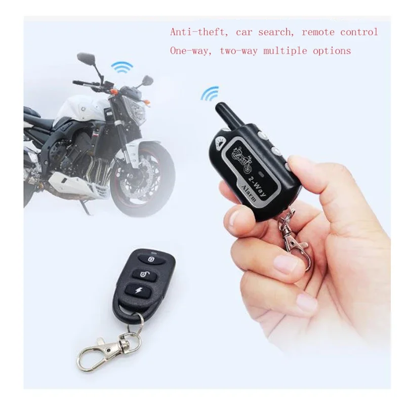 Two-way Motorcycle Anti-theft Device Anti-shearing Alarm Scooter One-way Anti-shear Lock Double Remote Control