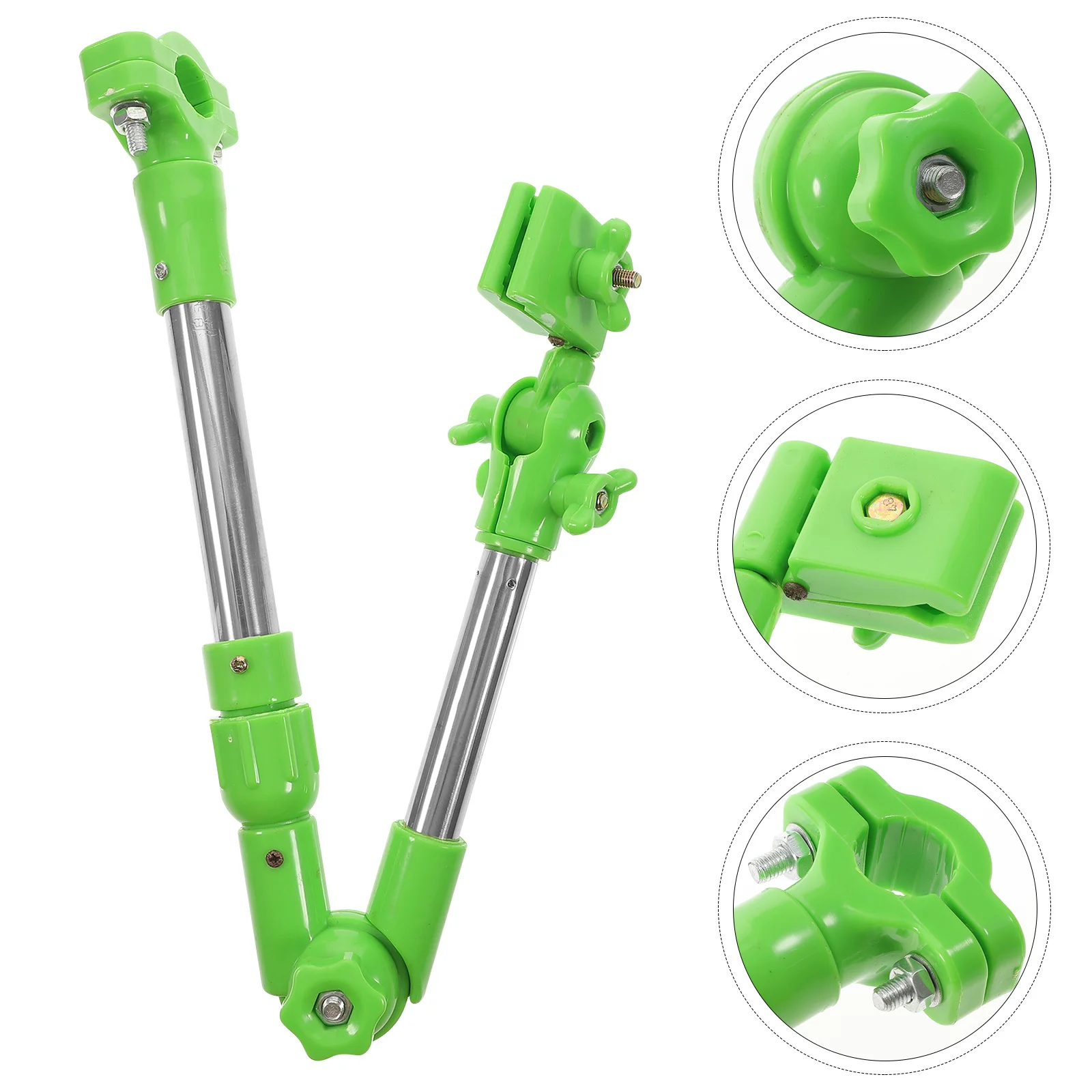 

1Pcs Bike Umbrella Holder Stainless Steel Adjustable Three-Section Umbrella Stand for Bicycle Stroller Sunscreen