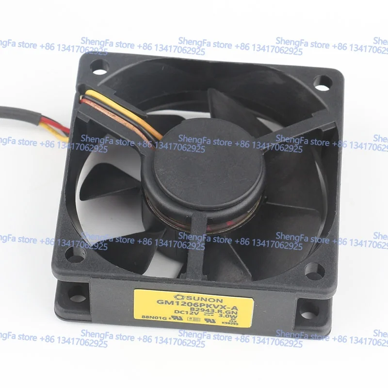 Jianzhun SUNON GM1206PKVX-A 6CM 6020 Maglev Ortocode Projector Three-wire  Cooling Fan 12V 3.0W